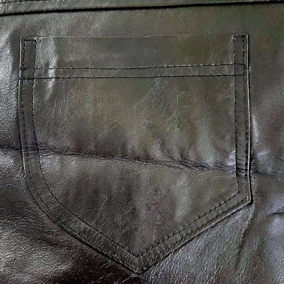 LeatherCult | Napa Leather Skirt NWT Handmade - Picture 3 of 11